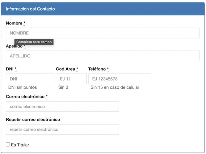 PEDIR TURNO VTV ZARATE PASO 2